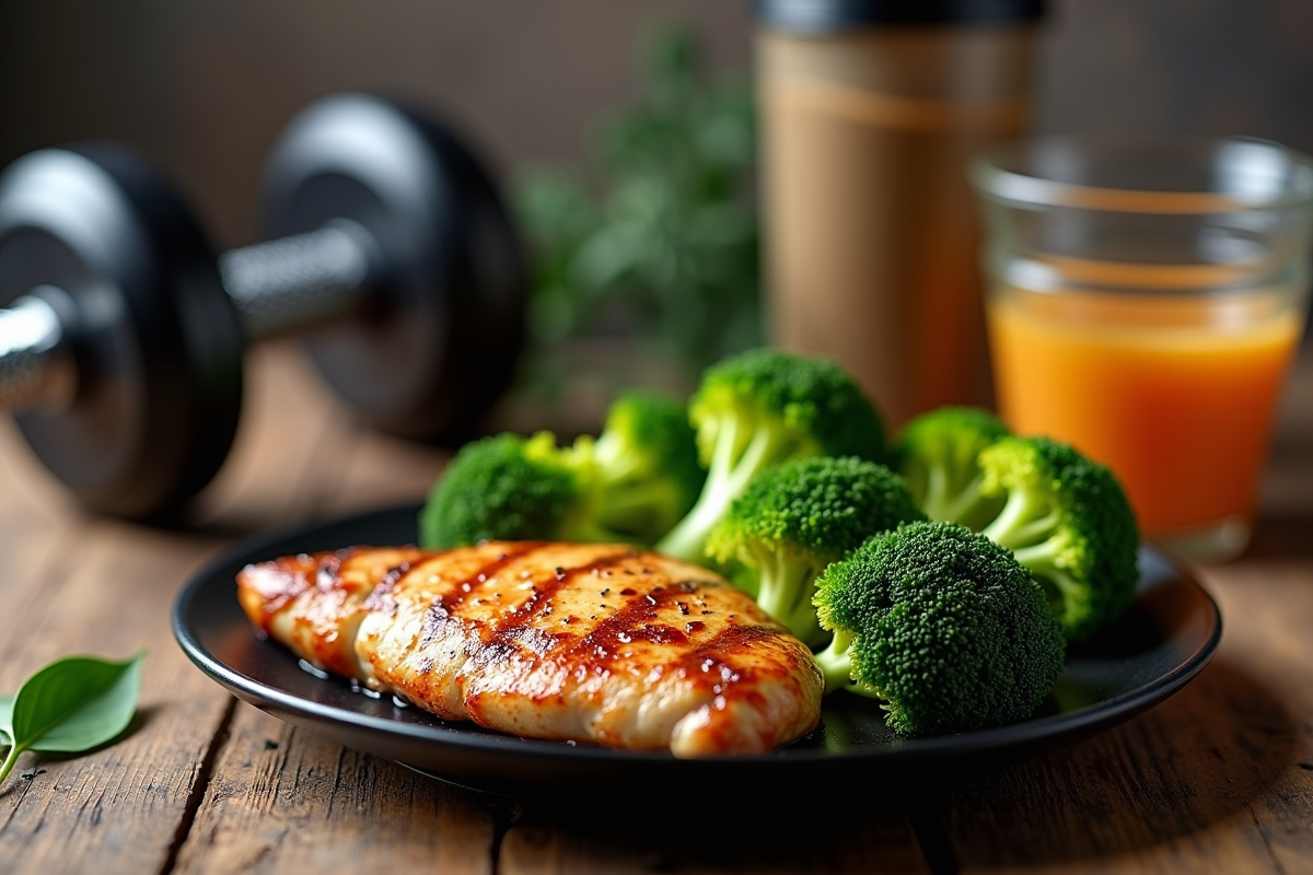 brocoli poulet