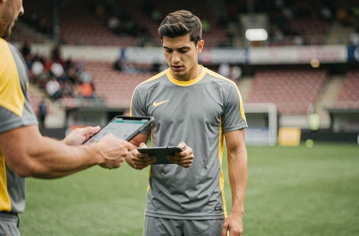 Joueur professionnel en séance d'entraînement au club de Valenciennes FC avant le mercato estival 2026